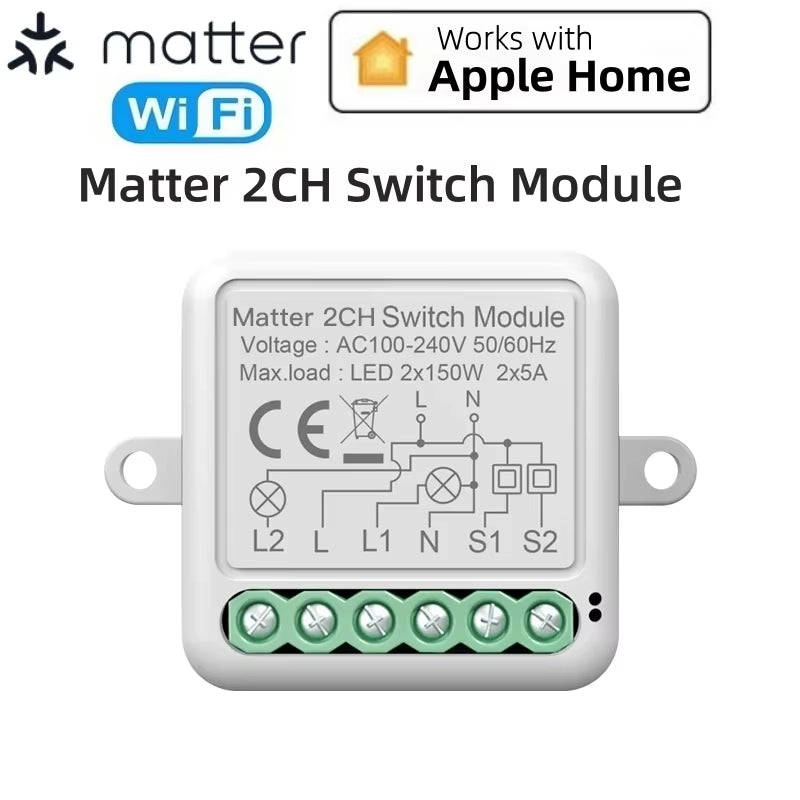 Smart Matter WiFi Switch Module - Seamless Home Automation Relay