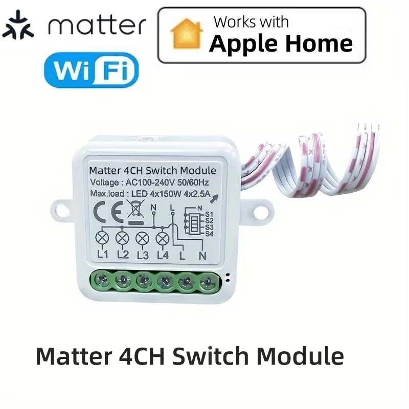 Smart Matter WiFi Switch Module - Seamless Home Automation Relay